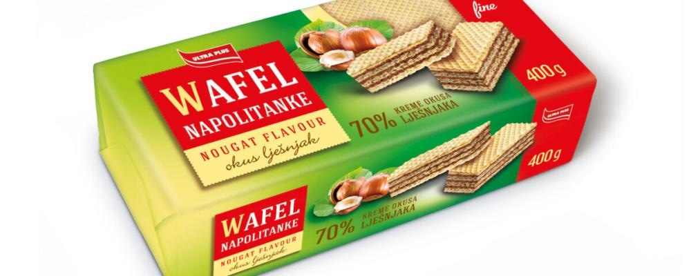 Ultra Napolitanke kakao, lješnjak 400 g - Akcija u trgovini Djelo