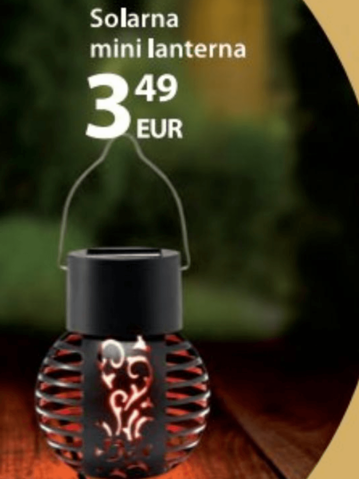 Solarna mini lanterna - Akcija u trgovini NKD