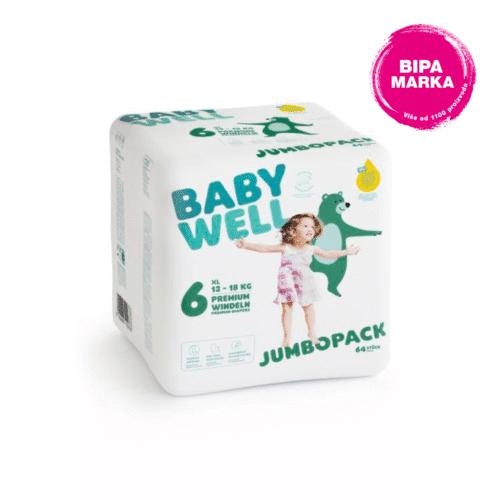 BABYWELL Premium pelene 46, 42, 38, 36, 34, 32 ili 30 kom - Akcija u trgovini Bipa