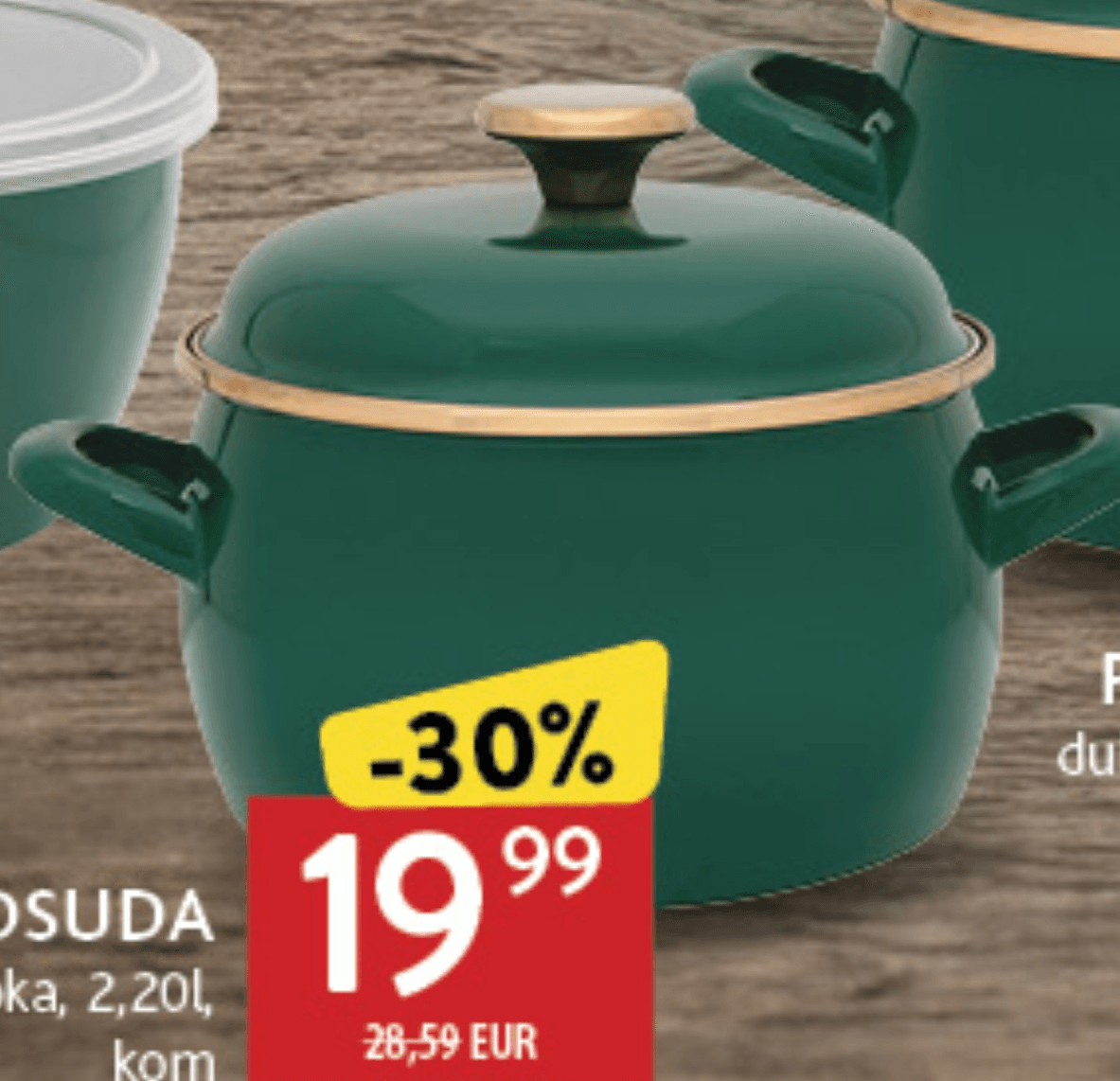 POSUDA duboka 2,20l, kom METALAC - Akcija u trgovini Konzum