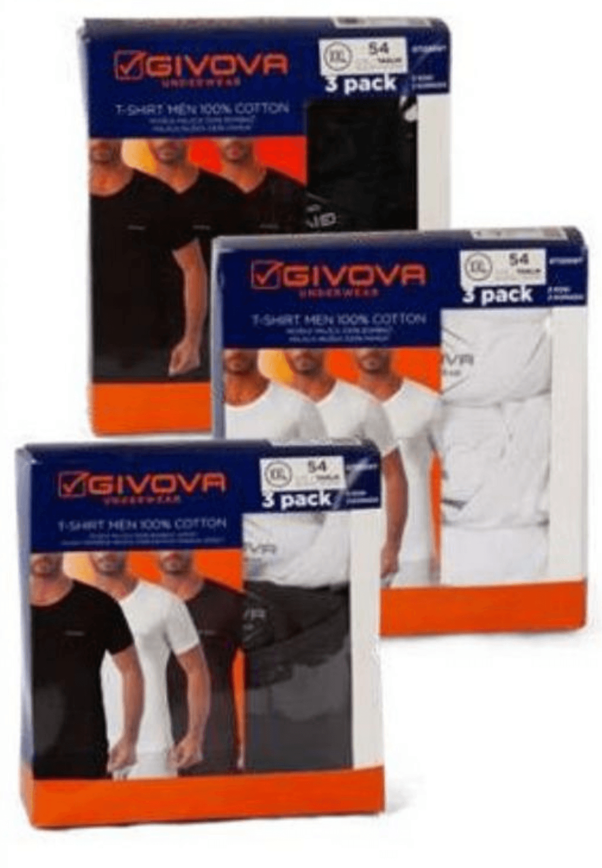 Set 3 majice 3 kom GIVOVA - Akcija u trgovini Eurospin