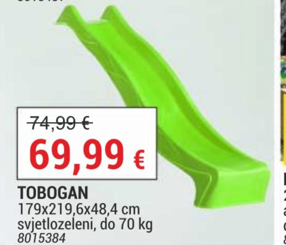 Tobogan - Akcija u trgovini Merkury