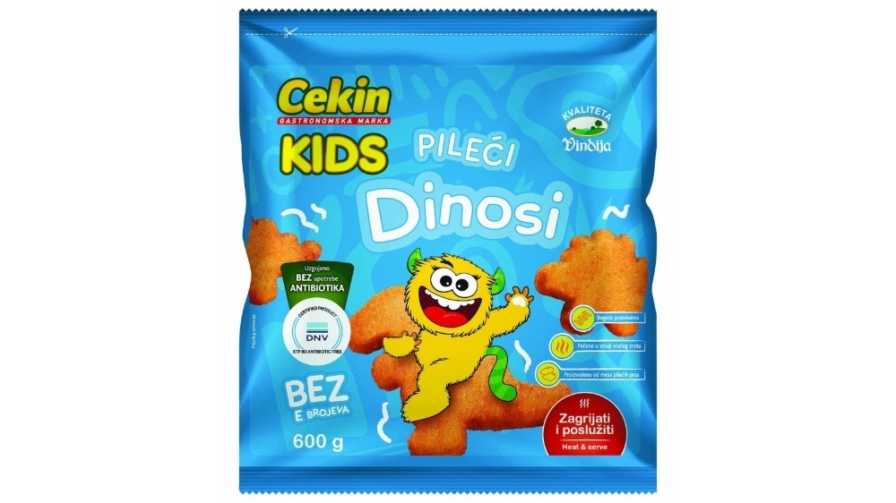 CEKIN KIDS Piletina panirana Dinosi 500g - 600g Akcija u trgovini Kaufland