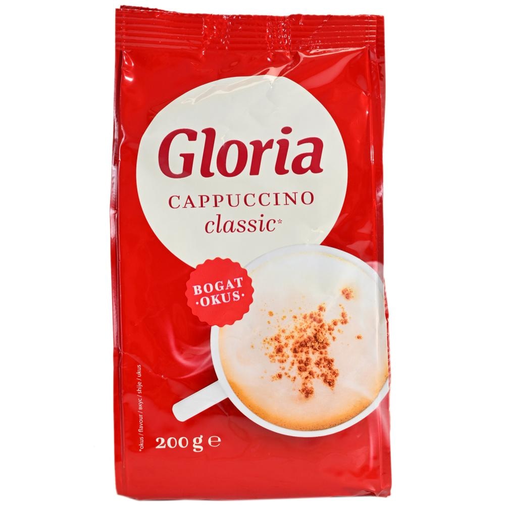 Gloria classic, vanilija, čokolada Cappuccino 200 g - Akcija u trgovini Bakmaz