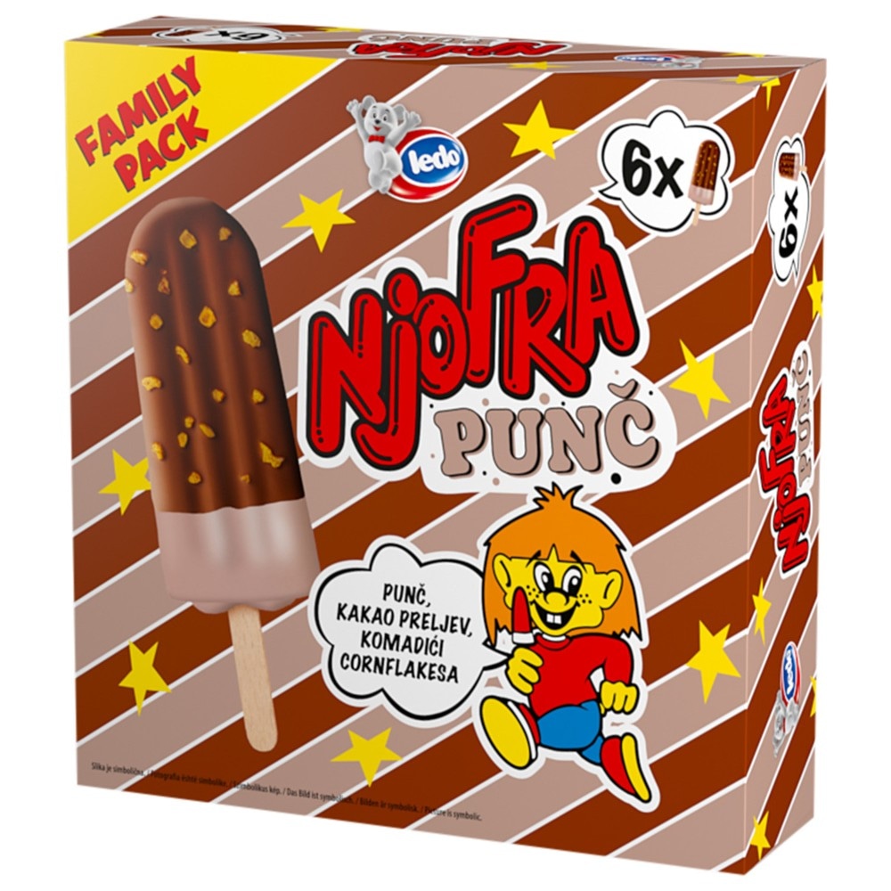 Njofra Nofra punč sladoled 390 ml (6 x 65 ml) Akcija u trgovini Bakmaz