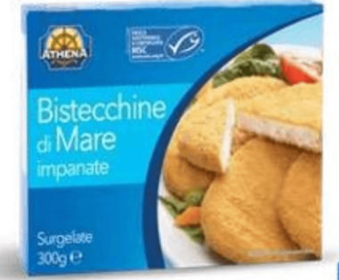 Panirani riblji odresci 300 g Athena - Akcija u trgovini Eurospin