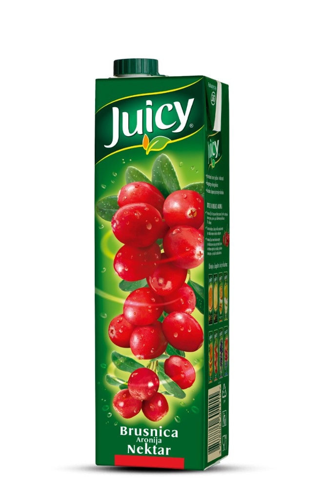 Juicy Brusnica Aronija Nektar 1l - Akcija u trgovini Žabac