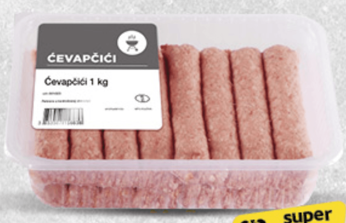 Ćevapčići 1kg PIK - Akcija u trgovini Konzum