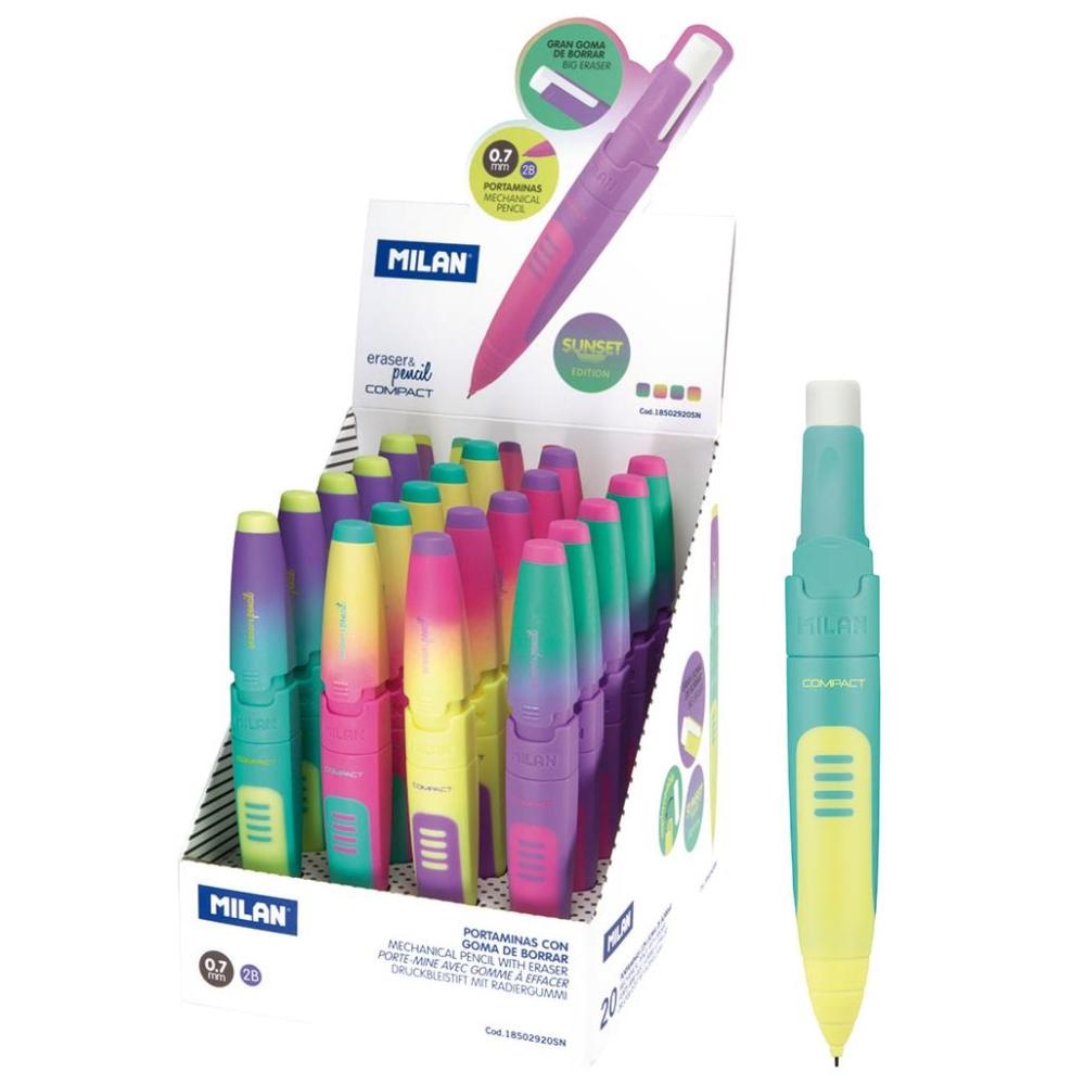 Tehnička olovka 0,7 2B + gumica Milan 1 set - Akcija u trgovini NTL