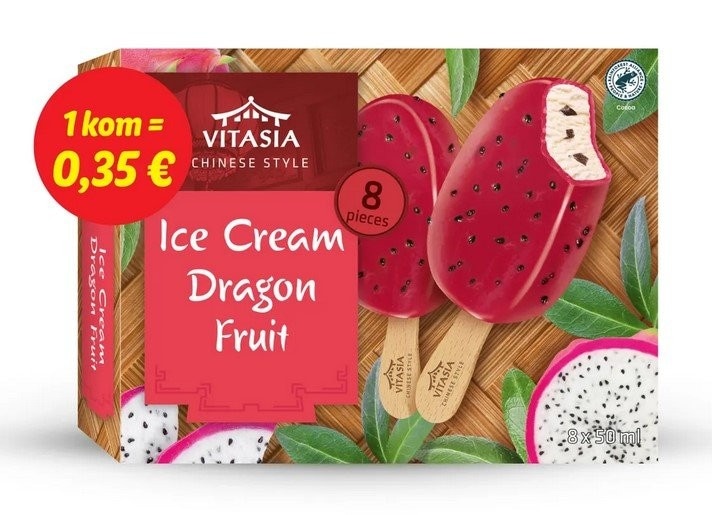 VITASIA Sladoled na štapiću 8x 50 ml - Akcija u trgovini Lidl