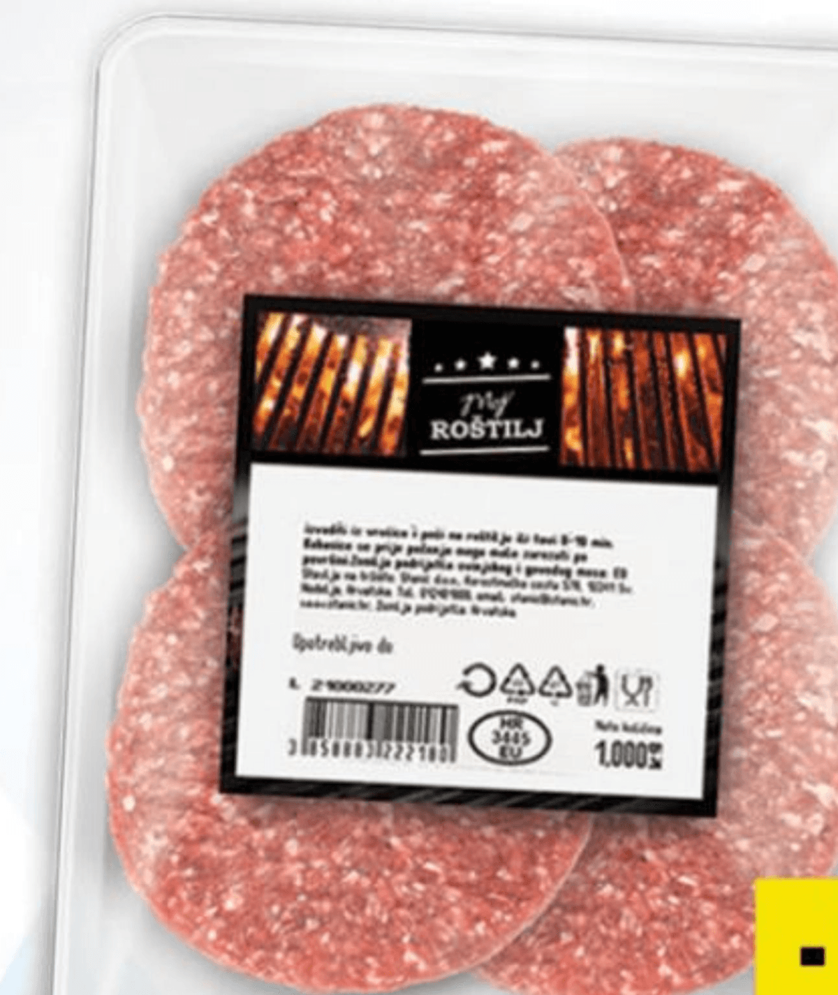 Pljeskavica 1 kg Moj roštilj - Akcija u trgovini Stanić Diskont