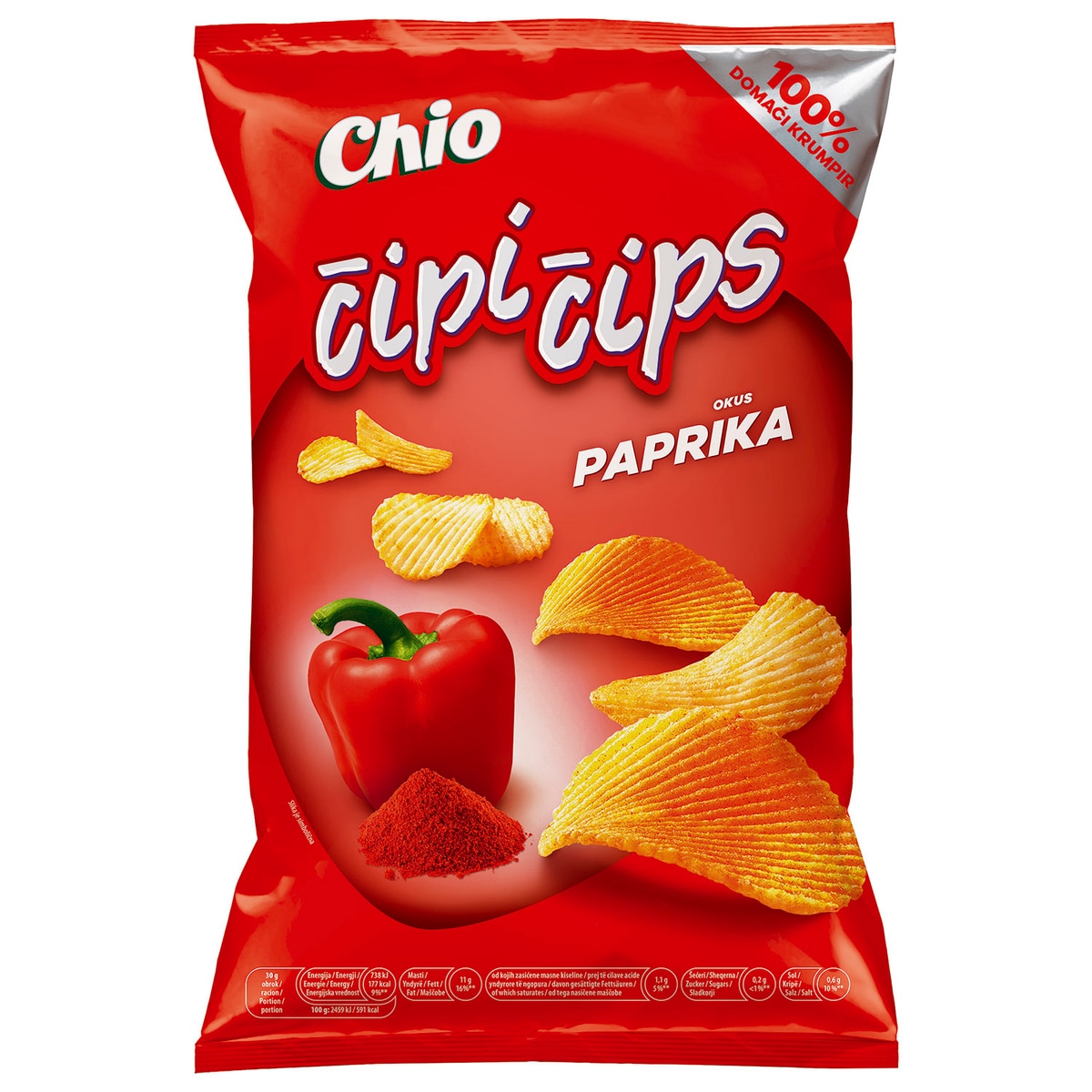 Čips paprika Čipi čips 120 g - Akcija u trgovini NTL