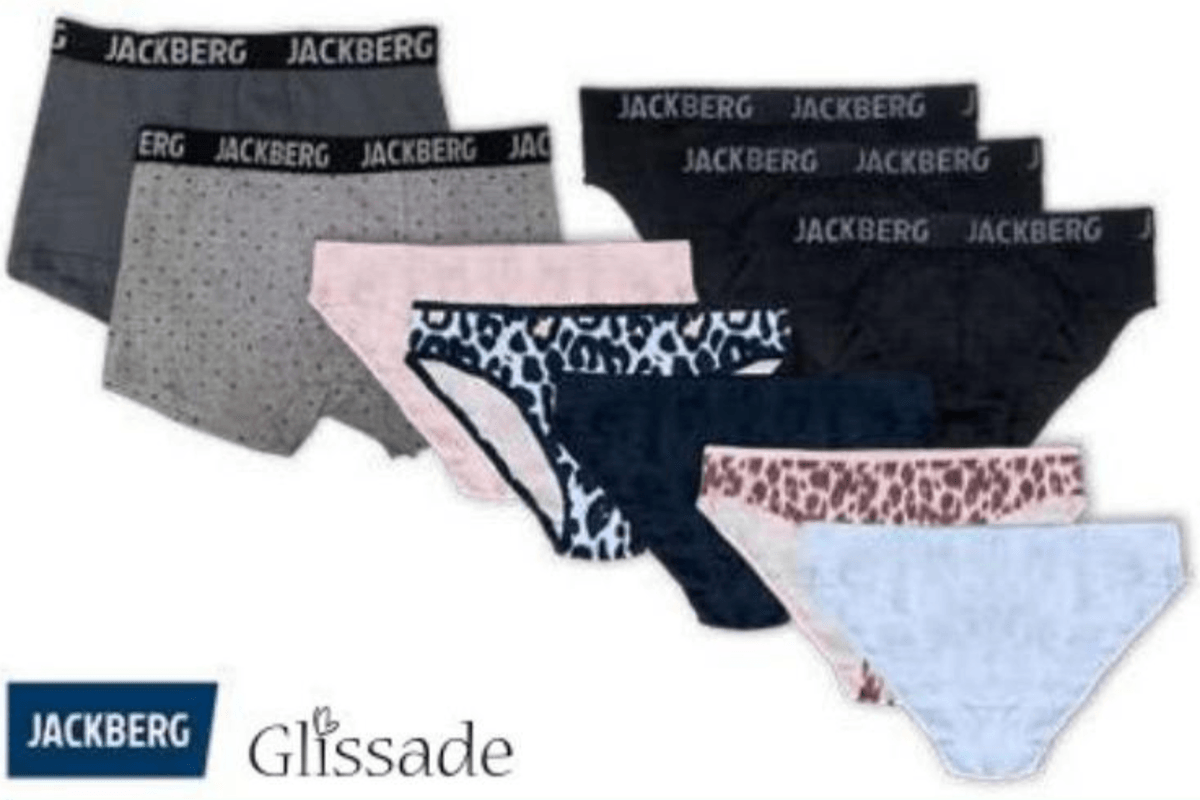Set bokserica/gaćica 2 bokserice/3 muške gaćice/5 ženskih gaćica JACKBERG, Glissade - Akcija u trgovini Eurospin