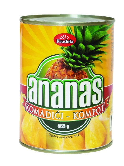 Frudela Kompot ananas komadići 290 g - Akcija u trgovini NTL