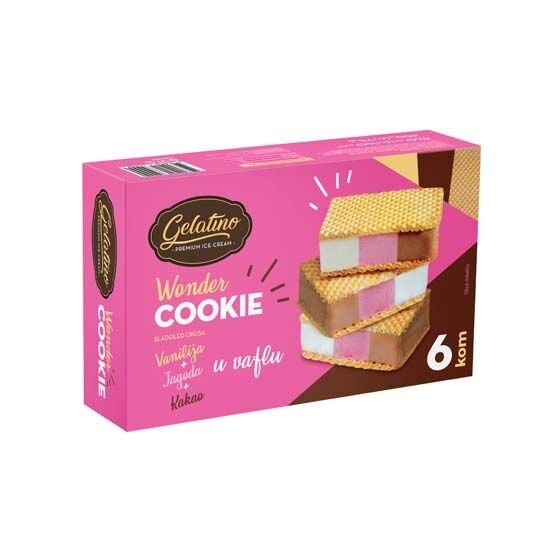 Gelatino Sladoled sandwich 6x 160 ml - Akcija u trgovini Plodine