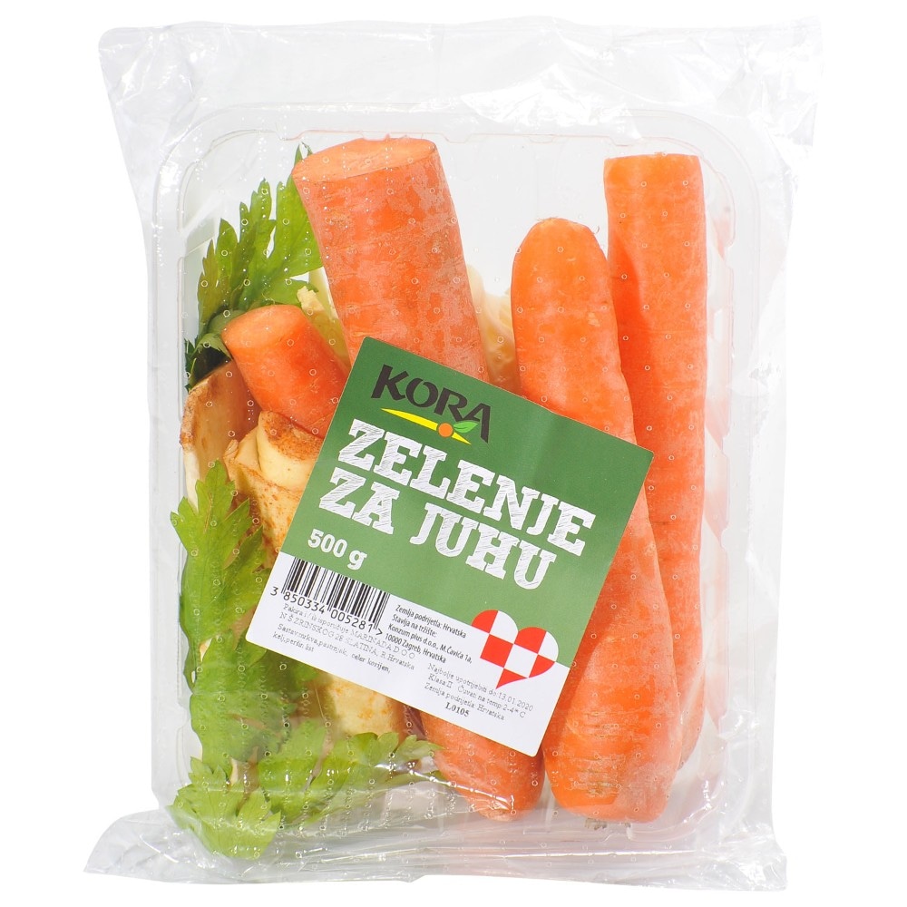 Zelenje za juhu 500 g Akcija u trgovini Konzum