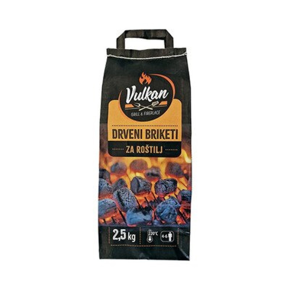 Vulkan Briket za roštilj 2.5 kg, 1 kom - Akcija u trgovini Studenac