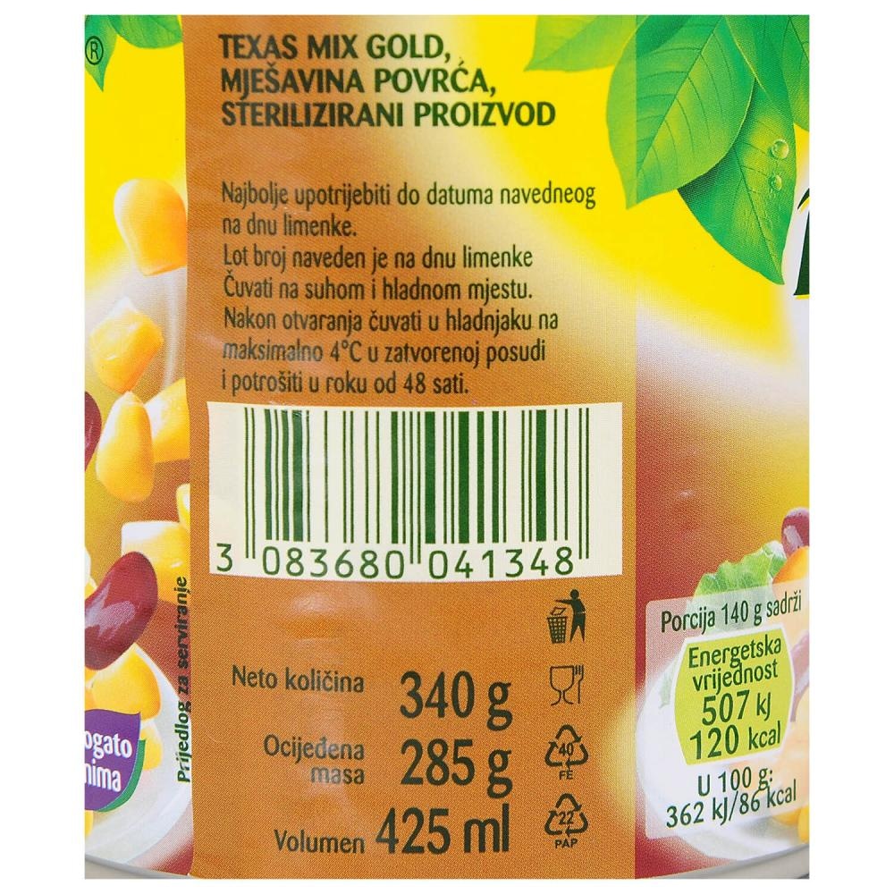 Bonduelle Povrće Gold Texas Mix 285 g - Akcija u trgovini Studenac
