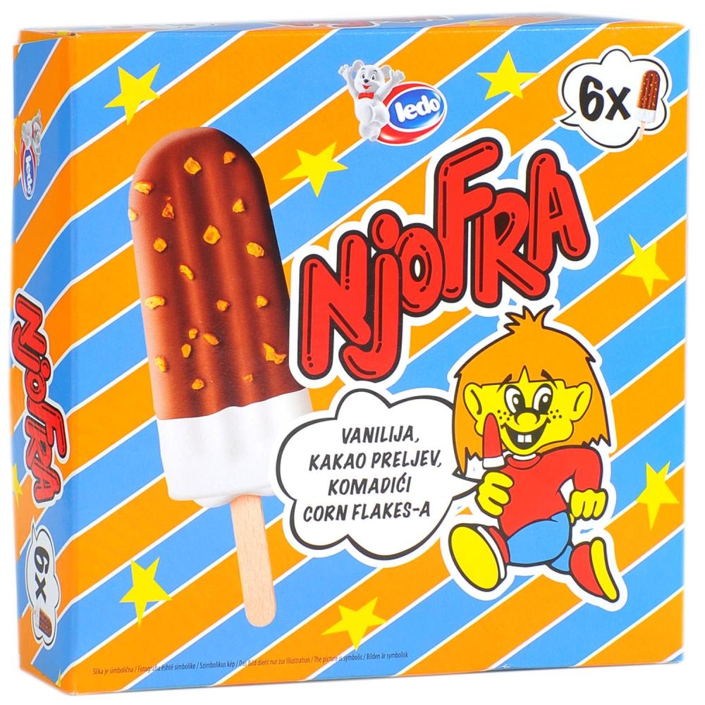 LEDO Sladoled Njofra 6x 60 ml ili 6x 65 ml - Akcija u trgovini Plodine