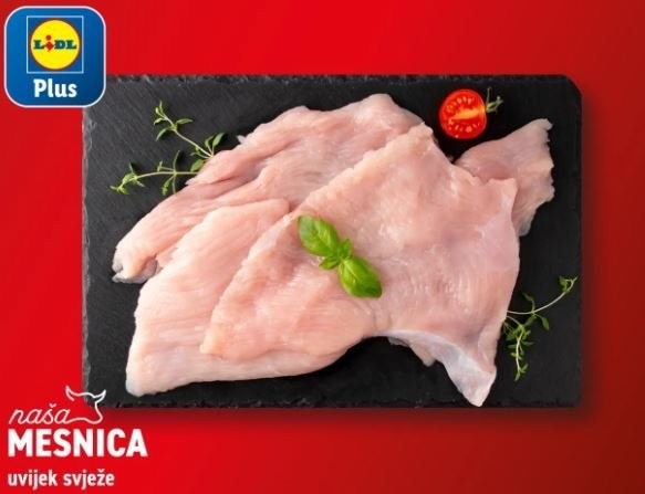 Svježi pureći odresci iz filea prsa 450 g - Akcija u trgovini Lidl