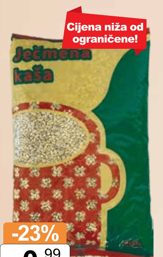 Ječmena kaša 1 kg - Akcija u trgovini KTC