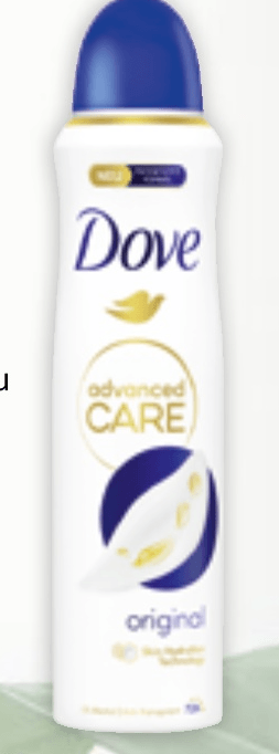 Dove 0% ili Advanced Care dezodorans u spreju 150 ml - Akcija u trgovini Mueller