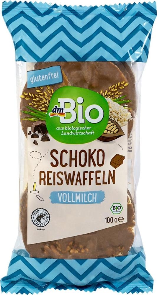 dmBio snack od riže i mliječne čokolade 100 g - Akcija u trgovini Dm