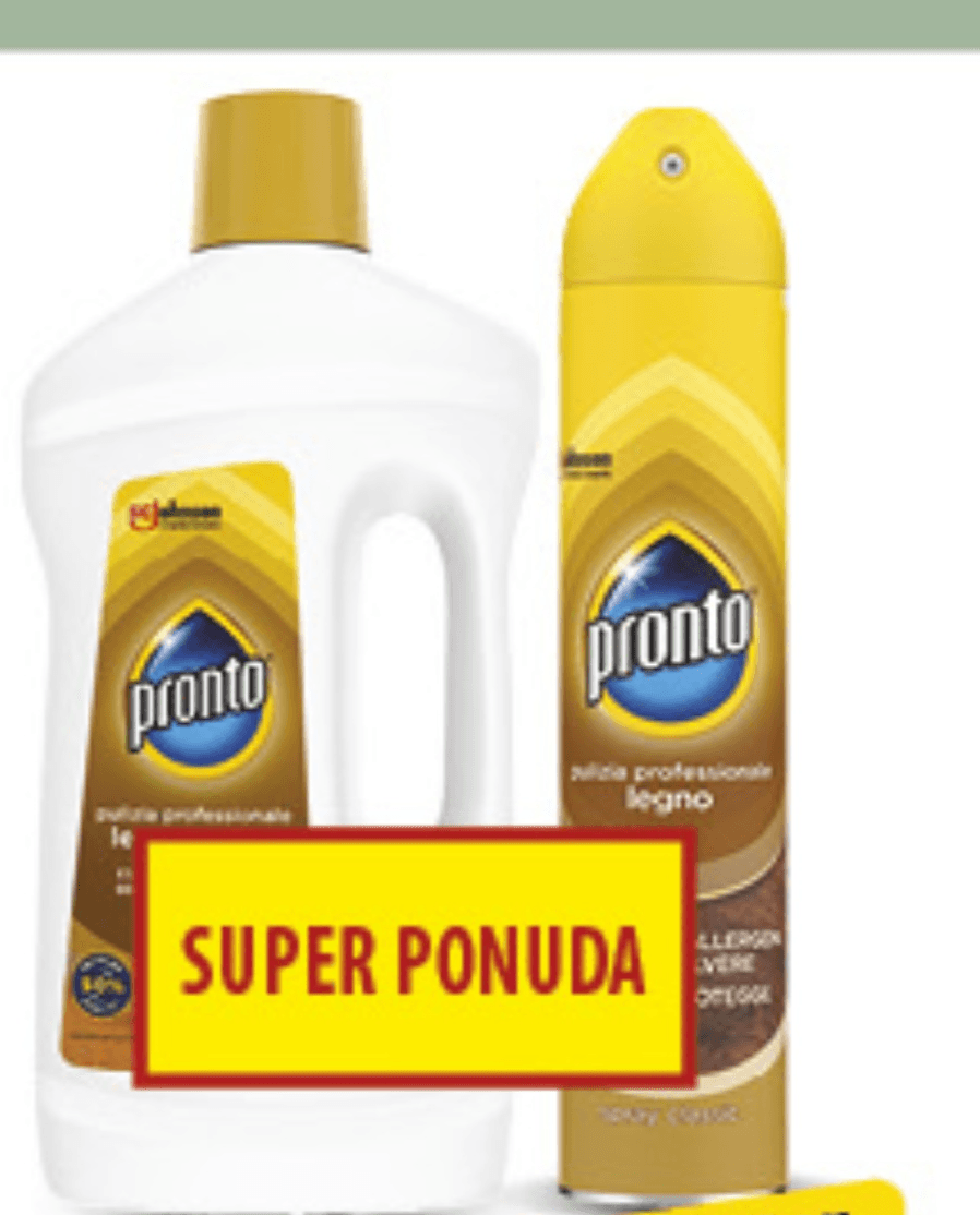 Pronto sredstvo za čišćenje + sprej za namještaj 750ml + 300ml, pak - Akcija u trgovini Konzum