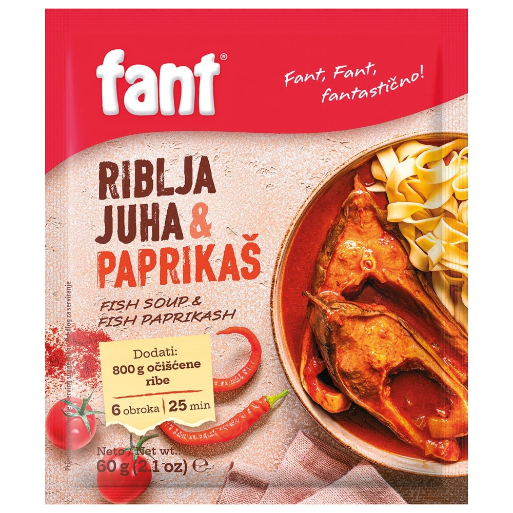 Fant Riblja juha i paprikaš 60g - Akcija u trgovini Žabac