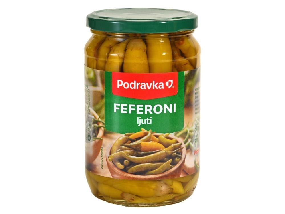 Podravka Feferoni blagi, 150g, ljuti, 160g - Akcija u trgovini Konzum