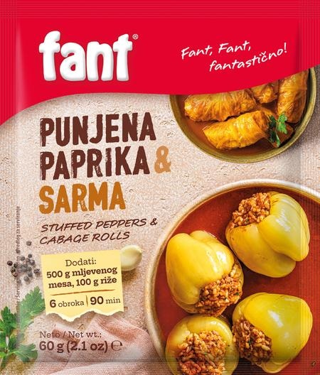 Dodatak Fant Punjena paprika i sarma 60 g - Akcija u trgovini Boso