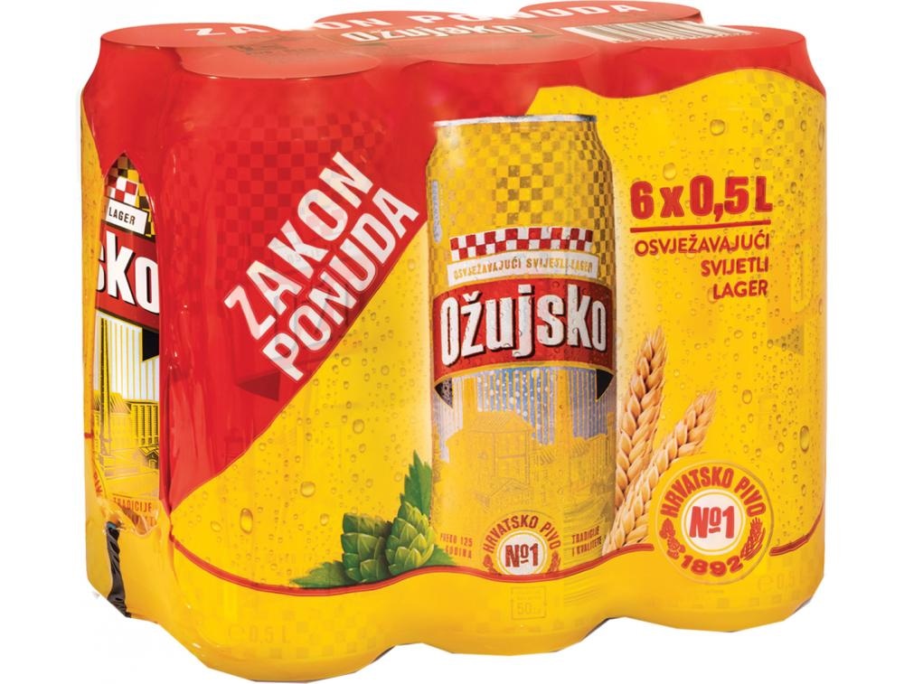 Zagrebačka pivovara Pivo Ožujsko 6 x 0,5 l - Akcija u trgovini Trgovina Krk