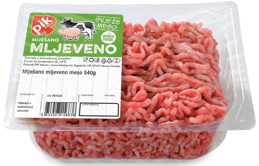 Pik Vrbovec Miješano mljeveno meso 540g - Akcija u trgovini Studenac