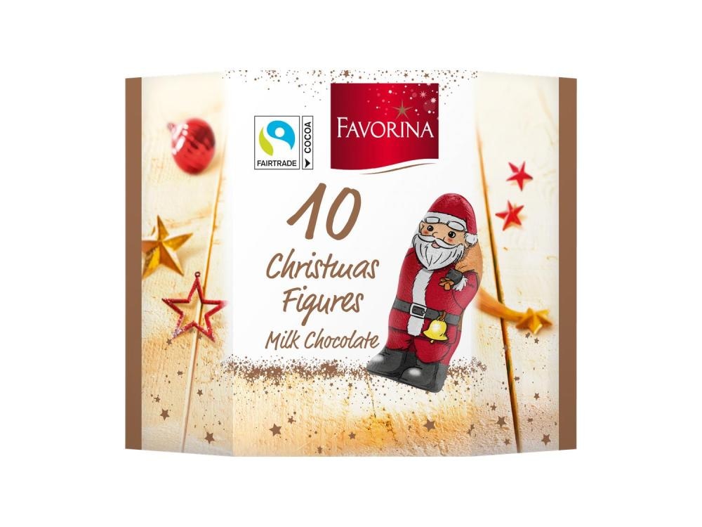 Čokoladni Djed Božićnjak 125 g Favorina - Akcija u trgovini Lidl