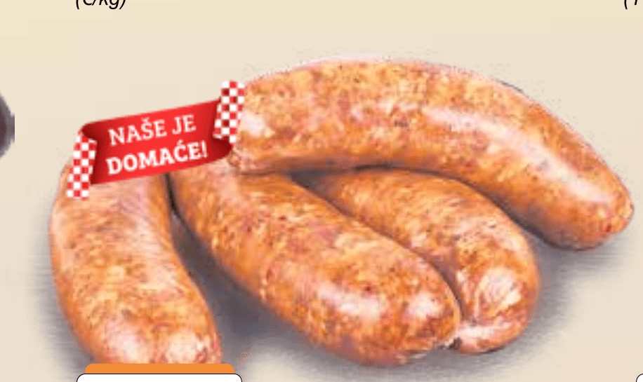 Domaća kobasica za sušenje i pečenje - Akcija u trgovini KTC