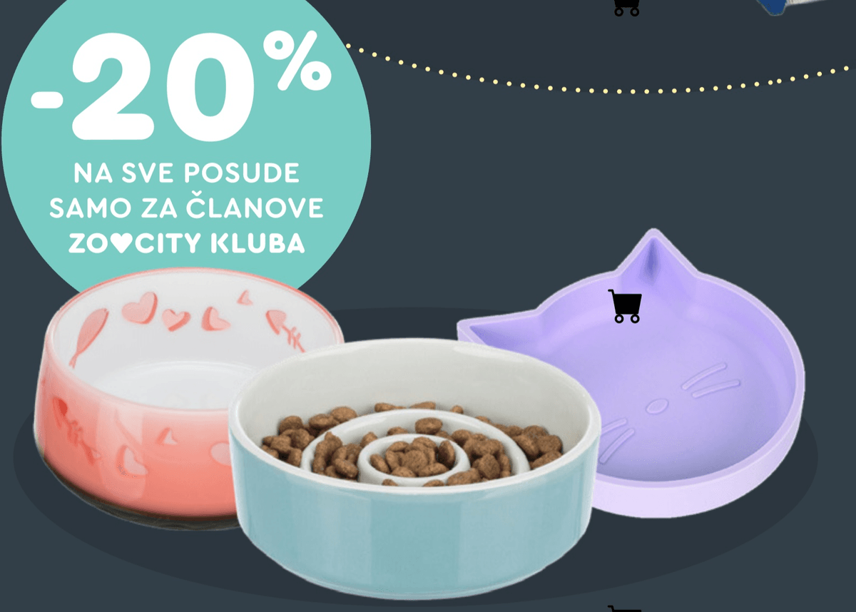 Posude za hranu i vodu za kućne ljubimce - Akcija u trgovini Zoo City