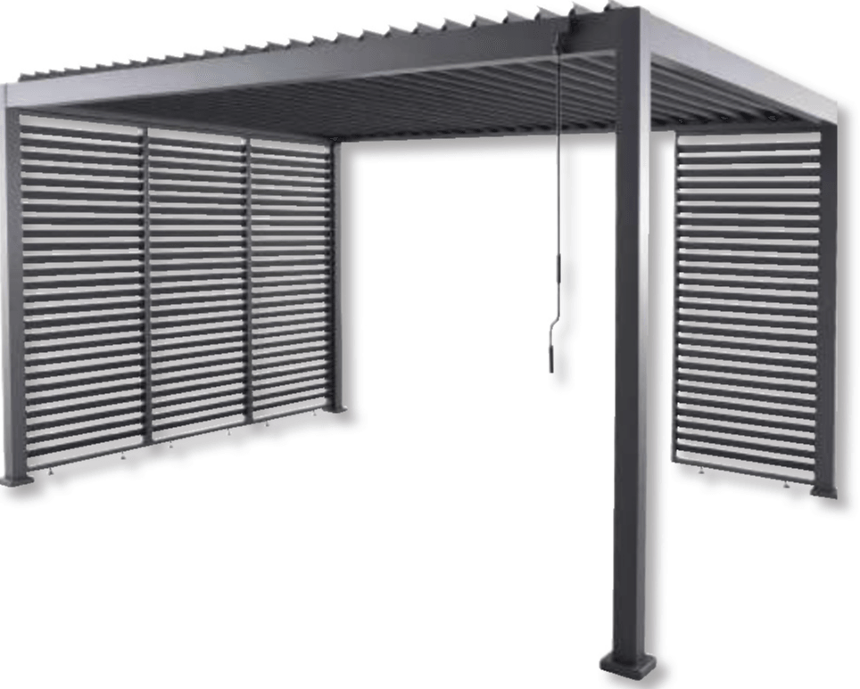 Paviljon s 2 tekstilne bočne stranice 3-dijelni set - Akcija u trgovini Bauhaus