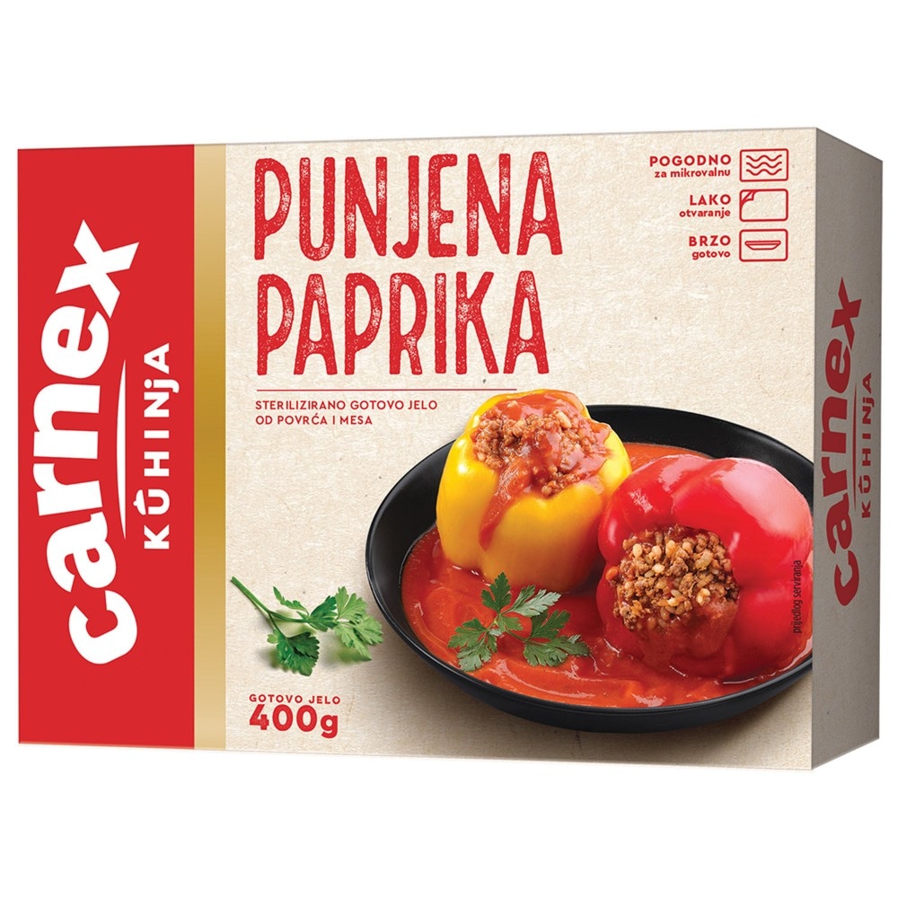 Grah s kobasicom, sarma domaća, paprika punjena 400 g Crnex Akcija u trgovini NTL