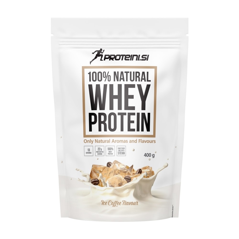 Proteini.si 100% Natural Whey Protein Ice Coffee 400g - Akcija u trgovini Žabac
