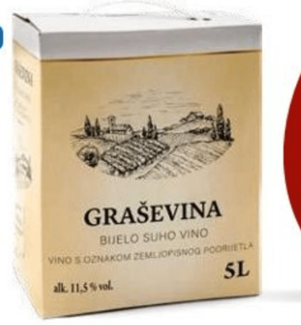 Vino Graševina 5 l - Akcija u trgovini Eurospin