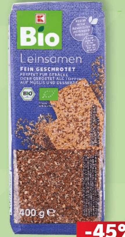 Bio Sjemenke lana 400 g - 500 g Akcija u trgovini Kaufland