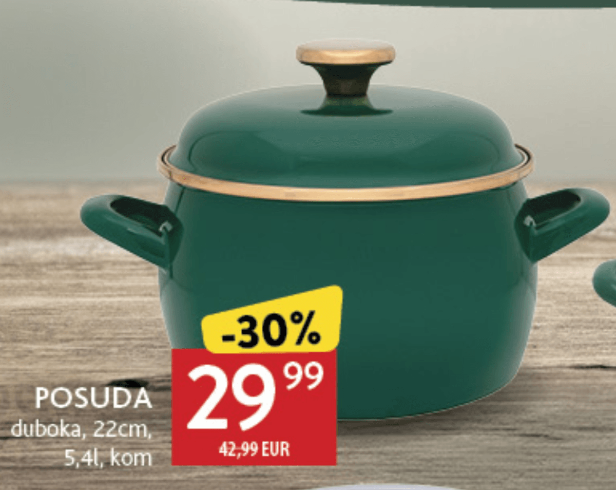 POSUDA duboka 5,4l, kom METALAC - Akcija u trgovini Konzum