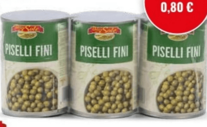 Grašak 3 x 400 g Delizie Sole - Akcija u trgovini Eurospin