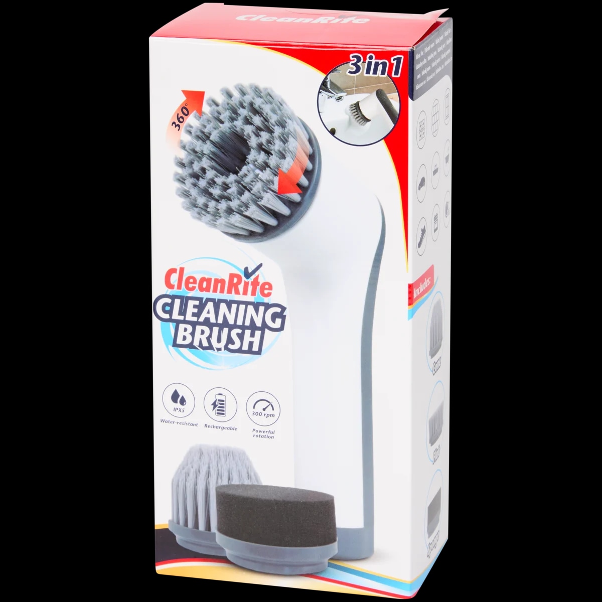 CleanRite električna četka za čišćenje 3-u-1 Akcija u trgovini Action