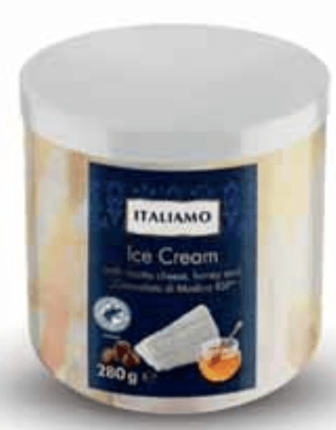 Sladoled s ricottom, medom i čokoladom 280 g Italiamo - Akcija u trgovini Lidl