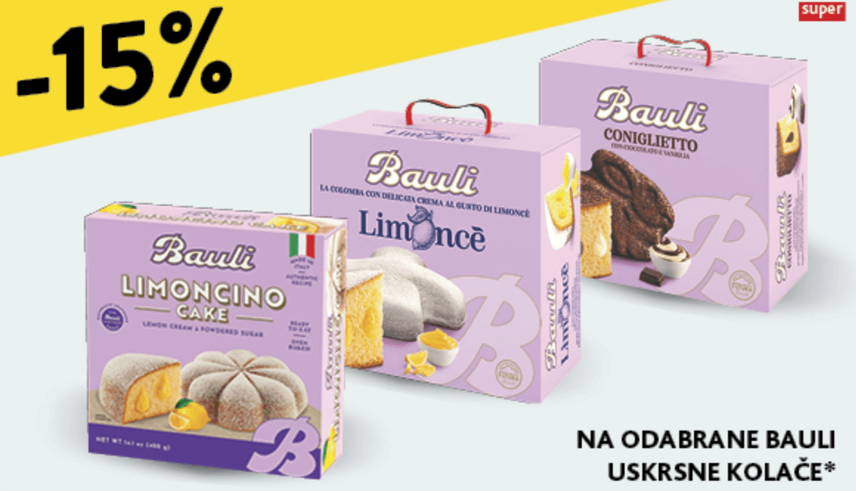 Odabrani Bauli Uskrsni kolači - Akcija u trgovini Konzum