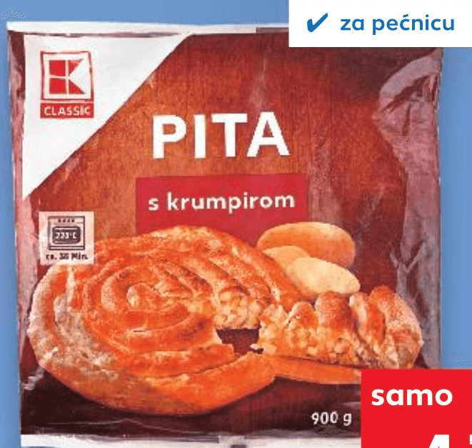 Classic Pita s krumpirom 900 g - Akcija u trgovini Kaufland