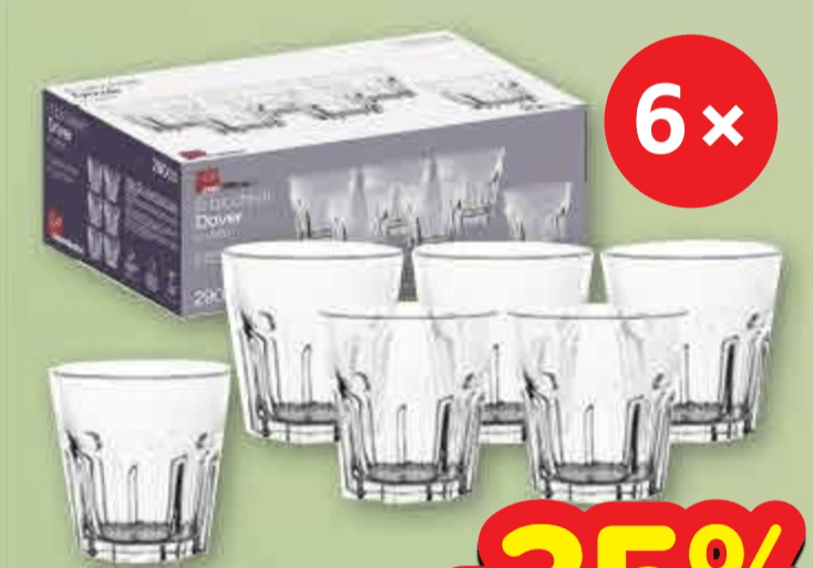 Set čaša 6x, 290 ml - Akcija u trgovini Plodine