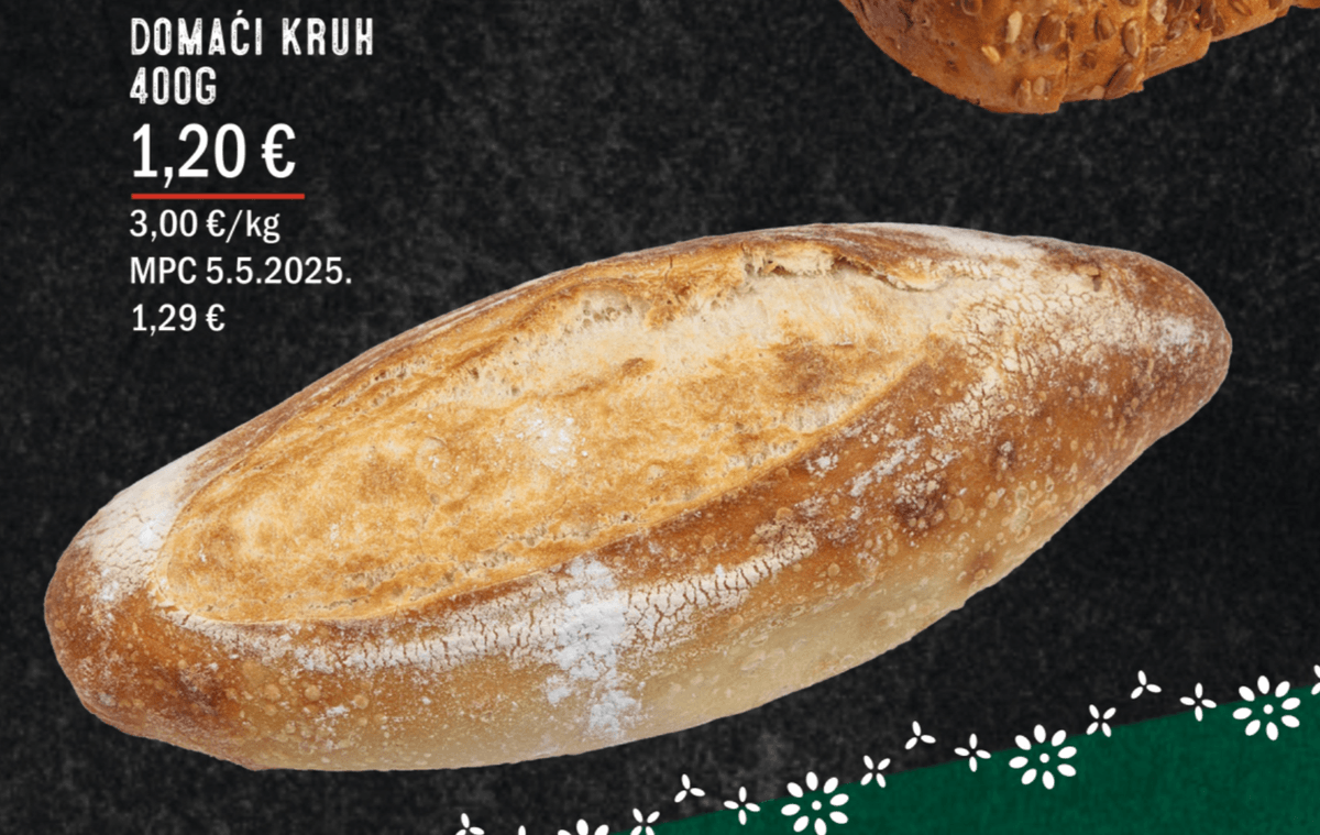 Domaći kruh 400g - Akcija u trgovini Boso