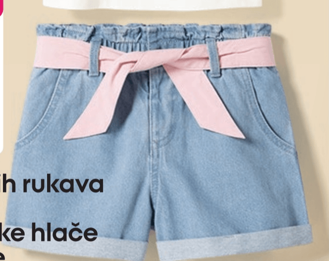 Traper kratke hlače za djevojčice - Akcija u trgovini Pepco